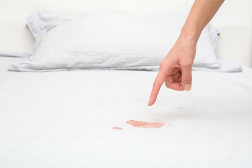 remove blood on mattress